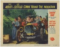 5m431 COMIN' ROUND THE MOUNTAIN LC #2 1951 Bud Abbott, Lou Costello with rifle & others by car!