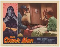 5m436 COSMIC MAN LC #1 1959 close up of alien John Carradine playing chess with boy!