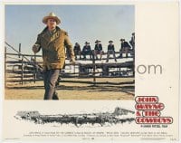 5m439 COWBOYS LC #2 1972 young boys sitting on fence as they watch John Wayne do his thing!