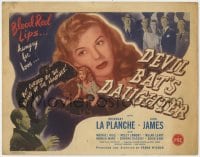 5m063 DEVIL BAT'S DAUGHTER TC 1946 sexy Rosemary La Planche is cursed by the brand of the vampires!