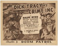 5m065 DICK TRACY VS. CRIME INC. chapter 3 TC 1941 Ralph Byrd, Chester Gould, Doom Patrol!