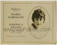 5m069 DODGING A MILLION TC 1918 Mabel Normand thinks she inherited $94 million, but didn't, lost!