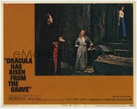 5m481 DRACULA HAS RISEN FROM THE GRAVE LC #6 1968 vampire Christopher Lee with Veronica Carlson!