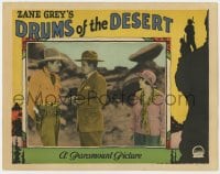 5m483 DRUMS OF THE DESERT LC 1927 Warner Baxter, Marietta Millner, Zane Grey western!
