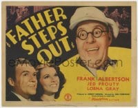 5m090 FATHER STEPS OUT TC 1941 Frank Albertson, Jed Prouty, pretty Lorna Gray, City Limts remake!