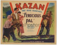 5m092 FEROCIOUS PAL TC 1934 great image of Kazan The Dog Marvel trying to protect his humans!