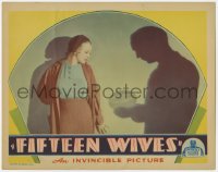 5m497 FIFTEEN WIVES LC 1934 great portrait of Natalie Moorhead standing by man's shadow!