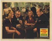5m515 FREE, BLONDE & 21 LC 1940 Mary Beth Hughes & Joan Davis having drinks with two older men!