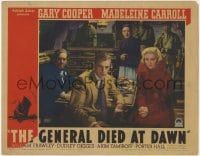 5m525 GENERAL DIED AT DAWN LC 1936 close up of worried Gary Cooper & beautiful Madeleine Carroll!