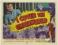 5m140 I COVER THE UNDERWORLD TC 1955 Lee Van Cleef, Sean McClory, Joanne Jordan, cool crime art!