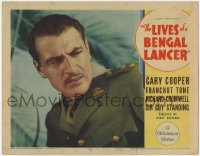 5m599 LIVES OF A BENGAL LANCER LC 1935 wonderful close up of dapper British Gary Cooper in uniform!