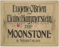 5m203 MOONSTONE TC 1915 first film version of first detective novel by Wilkie Collins, ultra rare!