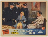 5m648 ONE THRILLING NIGHT LC 1942 tied up John Beal and Wanda McKay saved by police!