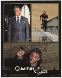 5m676 QUANTUM OF SOLACE LC 2008 three great images of Daniel Craig as secret agent James Bond 007!