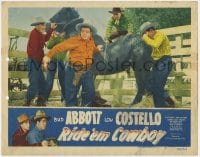 5m688 RIDE 'EM COWBOY LC #4 R1949 cowboys laughing at Lou Costello trying to mount horse1