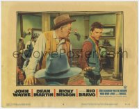 5m691 RIO BRAVO LC #2 1959 Ricky Nelson tells Ward Bond & John Wayne he won't get involved!