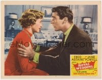 5m700 ROYAL WEDDING LC #8 1951 great close up of Jane Powell & Peter Lawford, Stanley Donen!