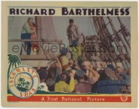 5m708 SCARLET SEAS LC 1928 great image of Barthelmess & top stars caught in mutiny on their ship!