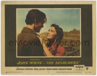 5m711 SEARCHERS LC #3 1956 John Ford classic, super close up of Jeff Hunter and smiling Vera Miles!