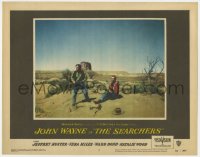 5m712 SEARCHERS LC #7 1956 John Wayne & Jeffrey Hunter in Monument Valley, directed by John Ford!