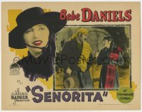 5m714 SENORITA LC 1927 Bebe Daniels in wacky Zorro-like disguise with mustache by big Tom Kennedy!