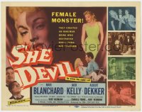 5m260 SHE DEVIL TC 1957 inhuman female monster who destroyed everything she touched, Mari Blanchard!