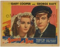 5m728 SOULS AT SEA LC 1937 best close portrait of sailor Gary Cooper & pretty Frances Dee!