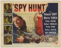 5m273 SPY HUNT TC 1950 zoo owner Howard Duff gets mixed up with sexy spy Marta Toren!