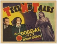 5m291 TELL NO TALES TC 1939 gagged newspaper man Melvyn Douglas & Louise Platt!