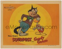 5m751 TERRY-TOON LC #8 1946 great cartoon image of Paul Terry's Sourpuss the cat & Gandy Goose!
