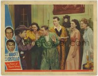 5m781 TIME OF THEIR LIVES LC #3 1946 Colonial ghost Lou Costello pointing gun at Bud Abbott!
