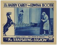 5m799 VANISHING LEGION chapter 12 LC 1931 Edwina Booth hiding behind curtain, The Hoofs of Horror!