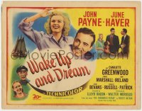 5m322 WAKE UP & DREAM TC 1946 sexy June Haver, John Payne, World War II musical!