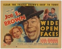 5m329 WIDE OPEN FACES TC 1938 clear the tracks, Joe E. Brown's goin' to town, Roberti, Wyman!
