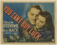 5m335 YOU CAN'T BUY LUCK TC 1937 Onslow Stevens, Helen Mack, cool horse racing image, rare!