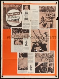 5p006 SKY ABOVE THE MUD BELOW 30x40 1962 Argosy magazine spotlight on New Guinea jungle natives!