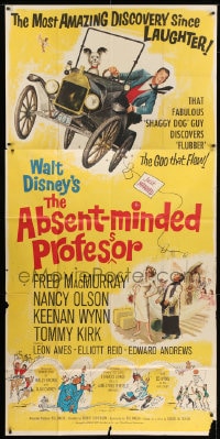 5p593 ABSENT-MINDED PROFESSOR 3sh 1961 Disney, Flubber, Fred MacMurray in the title role!