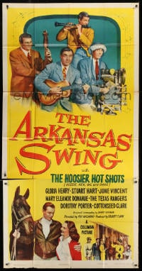 5p608 ARKANSAS SWING 3sh 1948 The Hoosier Hot Shots Hezzie, Ken, Gil & Gabe + horse racing!