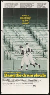 5p616 BANG THE DRUM SLOWLY int'l 3sh 1973 Robert De Niro, New York Yankees baseball stadium, rare!
