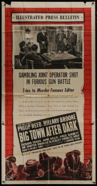 5p628 BIG TOWN AFTER DARK style A 3sh 1948 big shot gambler killed as police crash hide-out!