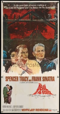 5p677 DEVIL AT 4 O'CLOCK 3sh 1961 Howard Terpning artwork of Spencer Tracy & Frank Sinatra!