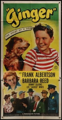 5p716 GINGER 3sh 1946 Frank Albertson & Barbara Reed in the story of a dog!