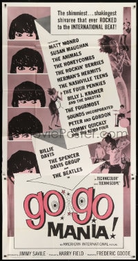 5p719 GO GO MANIA 3sh 1965 The Beatles, Pop Gear, rock & roll, the new international beat!