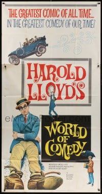 5p730 HAROLD LLOYD'S WORLD OF COMEDY 3sh 1962 classic images of greatest comedian Harold Lloyd!