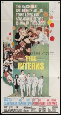 5p753 INTERNS 3sh 1962 James MacArthur, Michael Callan, Cliff Robertson, Nick Adams, Terpning art!