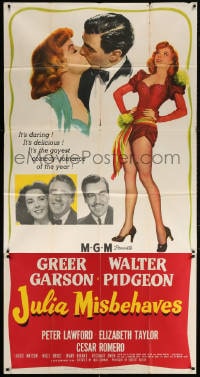 5p762 JULIA MISBEHAVES 3sh 1948 Greer Garson, Walter Pidgeon, Peter Lawford, Elizabeth Taylor
