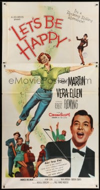 5p791 LET'S BE HAPPY 3sh 1957 pretty Vera-Ellen & Tony Martin in a rocking and rolling romance!