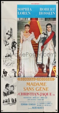 5p802 MADAME SANS GENE int'l 3sh 1962 sexy Sophia Loren & Robert Hossein in formal attire!