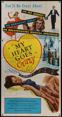 5p830 MY HEART GOES CRAZY 3sh 1953 gorgeous girls, dazzling dances, sparkling spectacle!