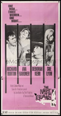 5p835 NIGHT OF THE IGUANA 3sh 1964 Richard Burton, Ava Gardner, Sue Lyon, Deborah Kerr, John Huston